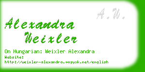 alexandra weixler business card